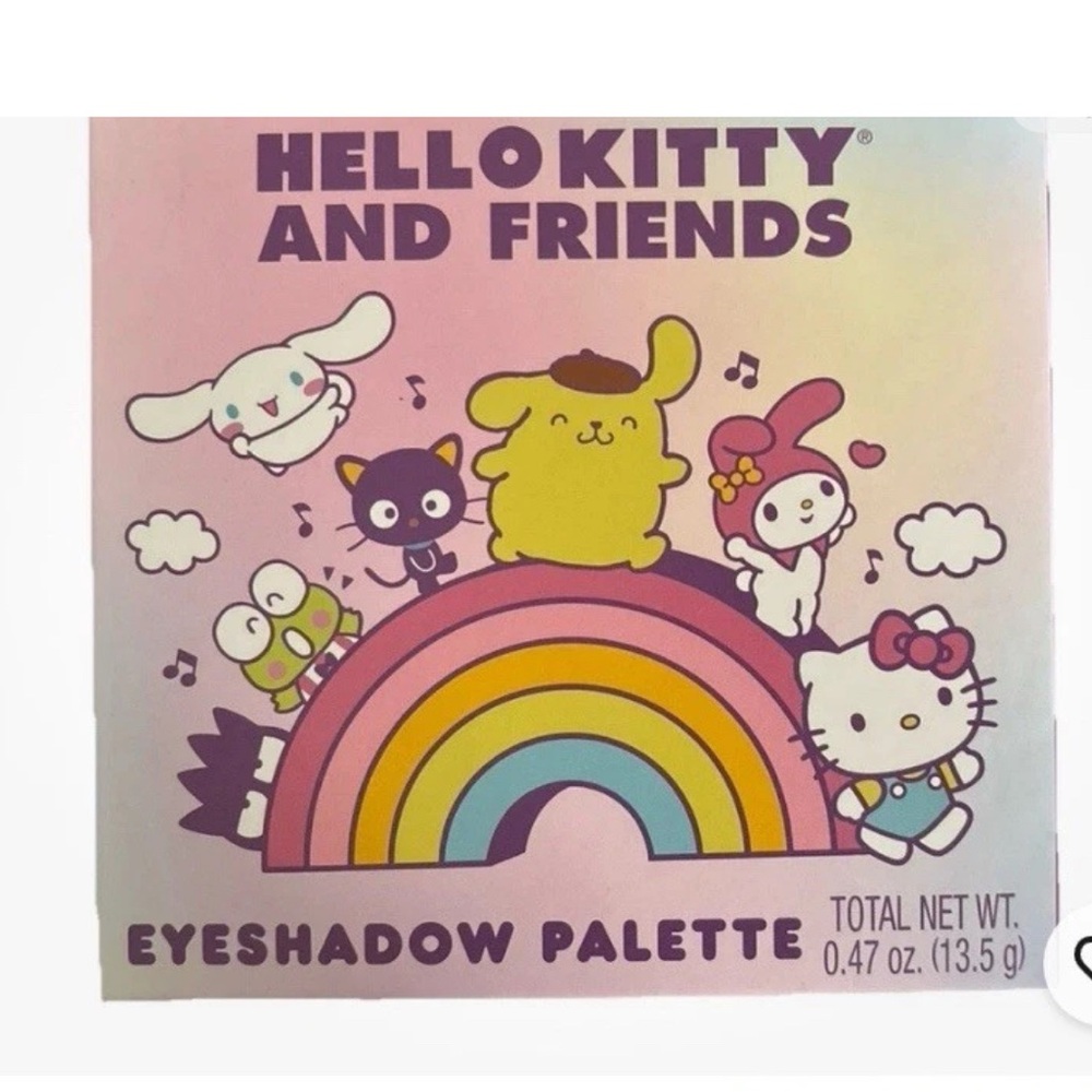 Hello Kitty and Friends Eyeshadow Palette - Pink, Yellow, Purple